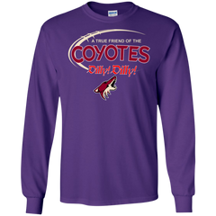 Dilly Dilly A True Friend Of The Arizona Coyotes LS Cotton T-Shirt - The White Eagles