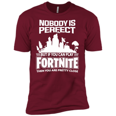 Fortnite Nobody Is Perfect But If You Can Play Fortnite Men's Sleeve Shirt - The White Eagles