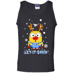 Minion North Carolina Central Eagles Ugly Christmas Sweaters Let It Snow Tank Top - The White Eagles