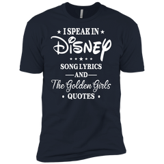 I Speak In Disney Song Lyrics And The Golden Girls Quotes Shirt Men's Sleeve Shirt - The White Eagles