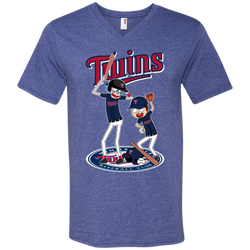 Minnesota Twins Baseball Rick And Morty Men's V-Neck T-Shirt - The White Eagles