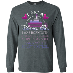 I Am A Disney Girl I Can't Control T-shirts LS Cotton T-Shirt - The White Eagles