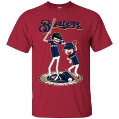 Milwaukee Brewers Baseball Rick And Morty Cotton T-Shirt - The White Eagles