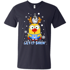Minion Citadel Bulldogs Ugly Christmas Sweaters Let It Snow Men's V-Neck T-Shirt - The White Eagles