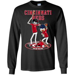 Cincinnati Reds Baseball Rick And Morty LS Cotton T-Shirt - The White Eagles