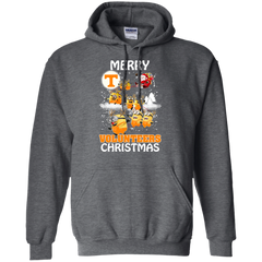 Tennessee Volunteers Ugly Christmas Sweaters Minions Santa Claus Merry Christmas Hoodie - The White Eagles