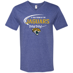 Dilly Dilly Jaguars A True Friend Of The Jaguars Men's V-Neck T-Shirt - The White Eagles