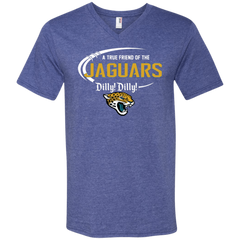 Dilly Dilly Jaguars A True Friend Of The Jaguars Men's V-Neck T-Shirt - The White Eagles