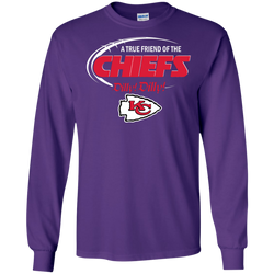 Dilly Dilly Kansas City Chiefs A True Friend Of The Chiefs LS Cotton T-Shirt - The White Eagles