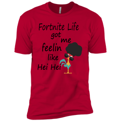 Fortnite Life Got Me Feelin Like Hei Hei Men's Sleeve Shirt - The White Eagles