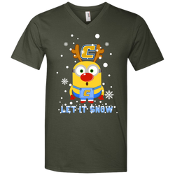 Minion Chattanooga Mocs Ugly Christmas Sweaters Let It Snow Men's V-Neck T-Shirt - The White Eagles
