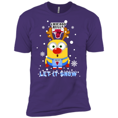 Minion Chicago Bulls Ugly Christmas Sweaters Let It Snow Men's Sleeve Shirt - The White Eagles