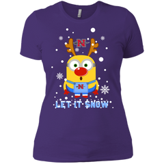 Minion Nicholls Colonels Ugly Christmas Sweaters Let It Snow Ladies' Shirt - The White Eagles