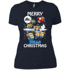 Buffalo Bulls Ugly Christmas Sweaters Minions Santa Claus Merry Christmas Ladies' Shirt - The White Eagles