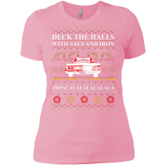 Deck The Halls With Salt And Iron Ugly Christmas Sweater Ladies' Shirt - The White Eagles