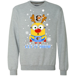 Minion Campbell Fighting Camels Ugly Christmas Sweaters Let It Snow Sweatshirt - The White Eagles