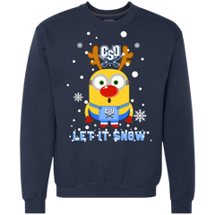 Minion Charleston Southern Buccaneers Ugly Christmas Sweaters Let It Snow Sweatshirt - The White Eagles