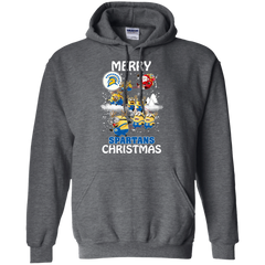 San Jose State Spartans Ugly Christmas Sweaters Minions Santa Claus Merry Christmas Hoodie - The White Eagles