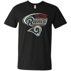 Dilly Dilly Los Angeles Rams A True Friend Of The Rams Men's V-Neck T-Shirt - The White Eagles