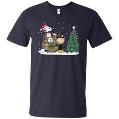 Pittsburgh Steelers Snoopy The Peanuts Ugly Christmas Sweater  Super Bowl Men's V-Neck T-Shirt - The White Eagles