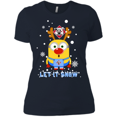 Minion Davidson Wildcats Ugly Christmas Sweaters Let It Snow Ladies' Shirt - The White Eagles
