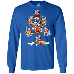 Christmas Is Coming Mickey Mouse Santa Claus Ugly Christmas Sweater LS Cotton T-Shirt - The White Eagles