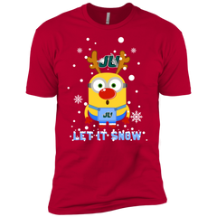 Minion Jacksonville Dolphins Ugly Christmas Sweaters Let It Snow Men's Sleeve Shirt - The White Eagles