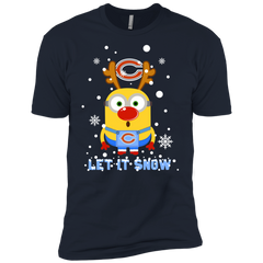 Minion Chicago Bears Ugly Christmas Sweaters Let It Snow Men's Sleeve Shirt - The White Eagles