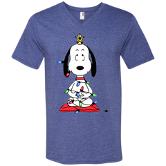 Snoopy Christmas Tree The Peanuts Movie Snoopy Men's V-Neck T-Shirt - The White Eagles