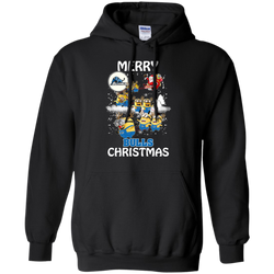 Buffalo Bulls Ugly Christmas Sweaters Minions Santa Claus Merry Christmas Hoodie - The White Eagles