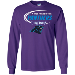 Dilly Dilly Panthers A True Friend Of The Panthers LS Cotton T-Shirt - The White Eagles