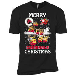 Ball State Cardinals T Shirts Minions Santa Claus Merry Christmas Men's Sleeve Shirt - The White Eagles
