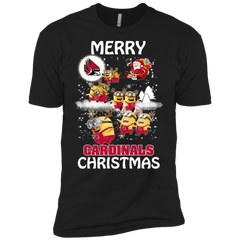 Ball State Cardinals T Shirts Minions Santa Claus Merry Christmas Men's Sleeve Shirt - The White Eagles