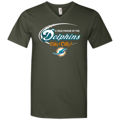 Nfl Dilly Dilly Miami Dolphins A True Friend Of The Dolphins Men's V-Neck T-Shirt - The White Eagles