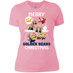 California Golden Bears T Shirts Minions Santa Claus Merry Christmas Ladies' Shirt - The White Eagles