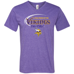 Dilly Dilly Minnesota Vikings A True Friend Of The Vikings Men's V-Neck T-Shirt - The White Eagles