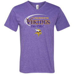 Dilly Dilly Minnesota Vikings A True Friend Of The Vikings Men's V-Neck T-Shirt - The White Eagles