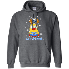 Minion Buffalo Sabres  Ugly Christmas Sweaters Let It Snow Hoodie - The White Eagles