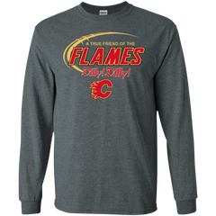 Dilly Dilly A True Friend Of The Calgary Flames LS Cotton T-Shirt - The White Eagles