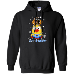 Minion Cleveland Cavaliers Primary Ugly Christmas Sweaters Let It Snow Hoodie - The White Eagles