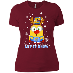 Minion Chattanooga Mocs Ugly Christmas Sweaters Let It Snow Ladies' Shirt - The White Eagles
