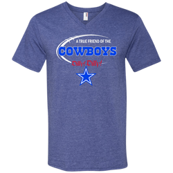 Nfl Dilly Dilly Dallas Cowboys A True Friend Of The Cowboys Men's V-Neck T-Shirt - The White Eagles