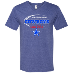 Nfl Dilly Dilly Dallas Cowboys A True Friend Of The Cowboys Men's V-Neck T-Shirt - The White Eagles