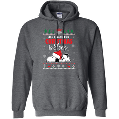 All I Want For Christmas Is Sleep Snoopy The Peanuts Movie Hoodie - The White Eagles