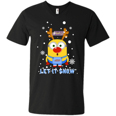 Minion James Madison Dukes Ugly Christmas Sweaters Let It Snow Men's V-Neck T-Shirt - The White Eagles