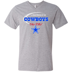 Nfl Dilly Dilly Dallas Cowboys A True Friend Of The Cowboys Men's V-Neck T-Shirt - The White Eagles