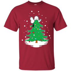 Snoopy Tree Christmas The Peanuts Movie Cotton T-Shirt - The White Eagles