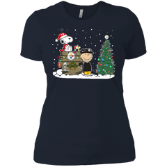Pittsburgh Steelers Snoopy The Peanuts Ugly Christmas Sweater  Super Bowl Ladies' Shirt - The White Eagles