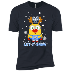 Minion Charleston Southern Buccaneers Ugly Christmas Sweaters Let It Snow Men's Sleeve Shirt - The White Eagles