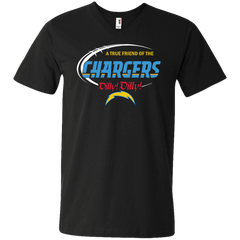 Dilly Dilly Los Angeles Chargers A True Friend Of The Chargers Men's V-Neck T-Shirt - The White Eagles